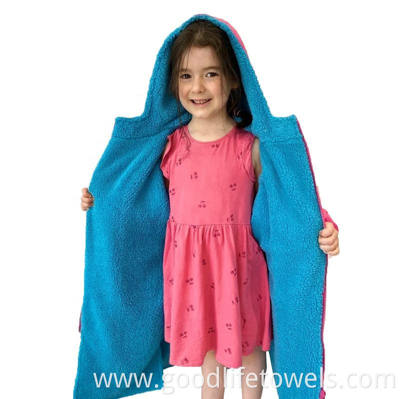 Kids Waterproof Dry Changing Surf Parka Robe